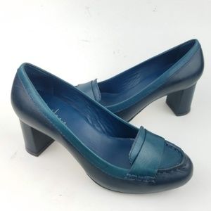 NWOT Cole Haan Blue Nike Air Marion Leather Pumps